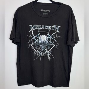 Megadeth Black Graphic T-Shirt size large